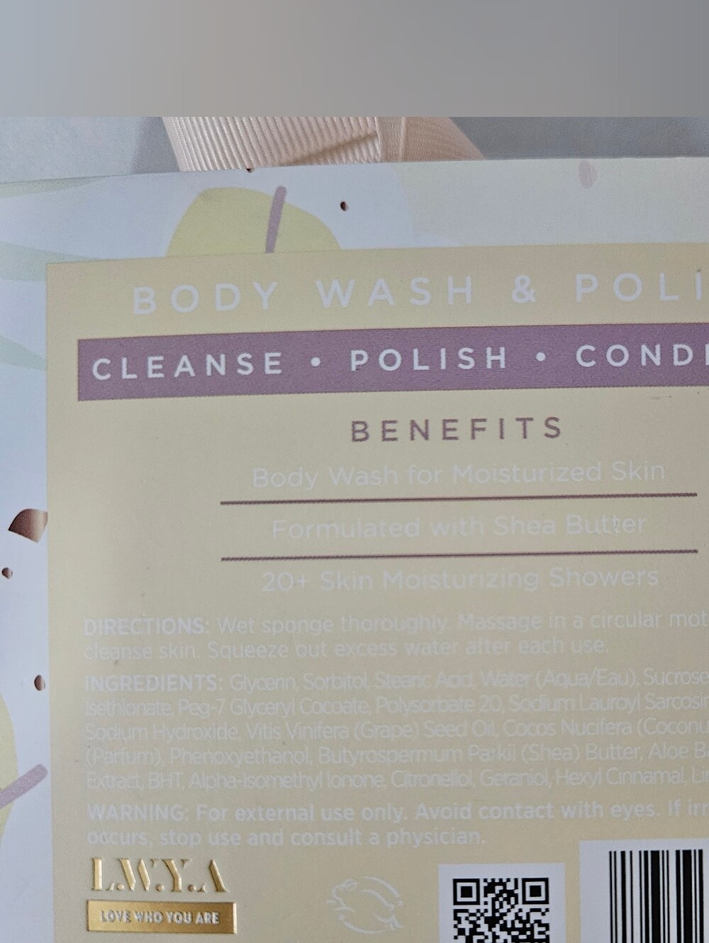 Blissful Breeze Jasmine & Citrus Body Wash & Polish Buffer From LWYA - Picture 2 of 5